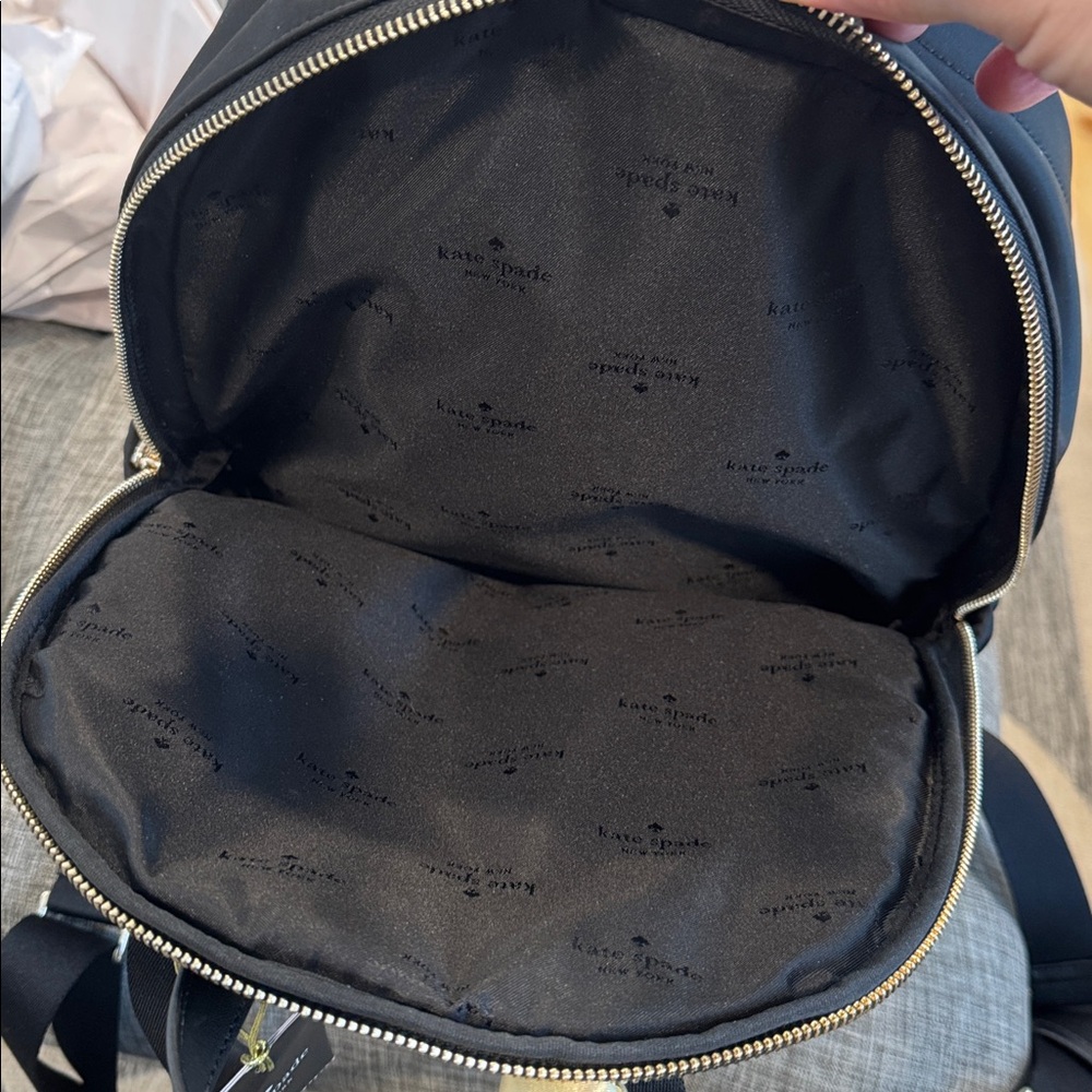 Kate Spade Carter Large Nylon Black Backpack NWT - Picture 15 of 17